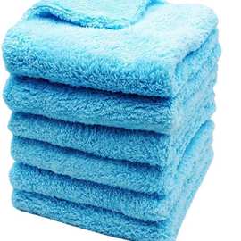 擦车巾洗车毛巾珊瑚绒超细纤维550gsm加厚吸水布汽车清洁巾不掉毛