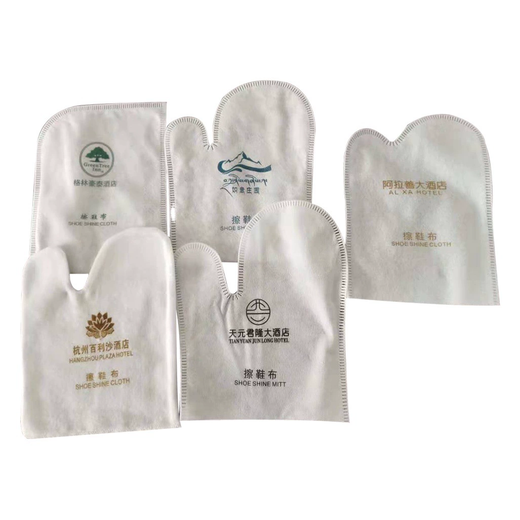 Одноразовая ткань для полировки обуви для гостиничных номеров, фабричная Оптовая Поддержка печати ЛОГОТИПА