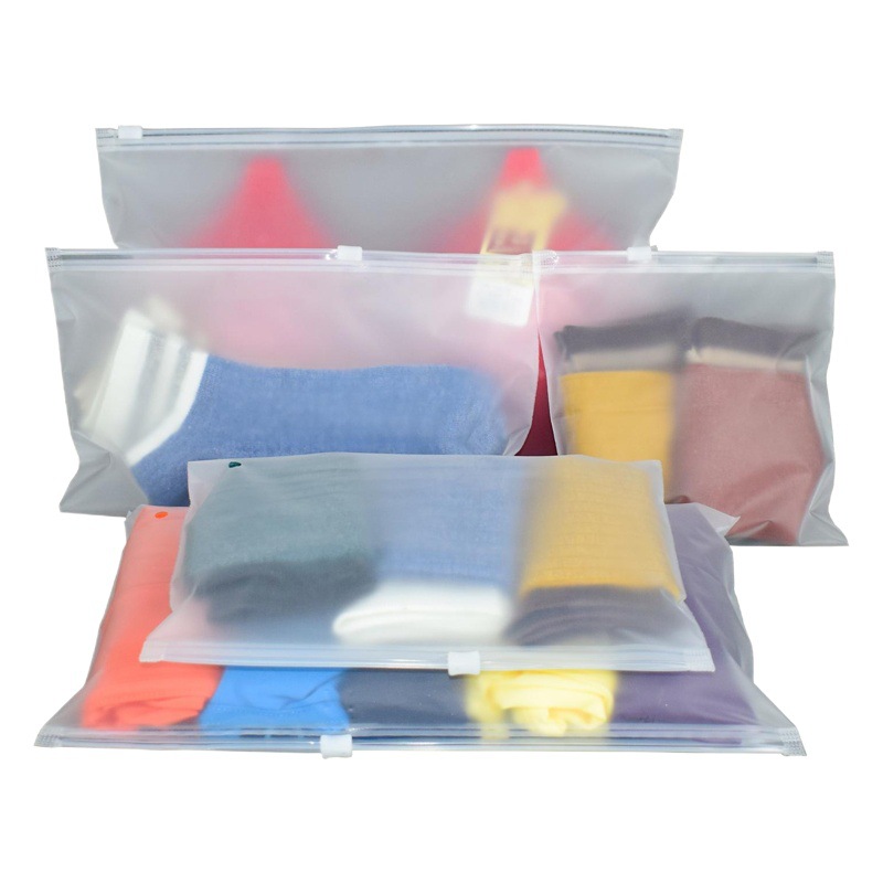 Ropa esmerilado bolsa de cremallera calcetines bolsa de embalaje ropa bolsa de embalaje esmerilado bolsa ziplock