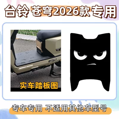 Pure Black Taillin Cangqiong 2026 Model Special Foot Mat, Silk Loop Foot Mat, Wear-Resistant, Non-Slip, Waterproof (Electric vehicle foot mat) - demon-3-free-velcro-tailing-sky-2026-model