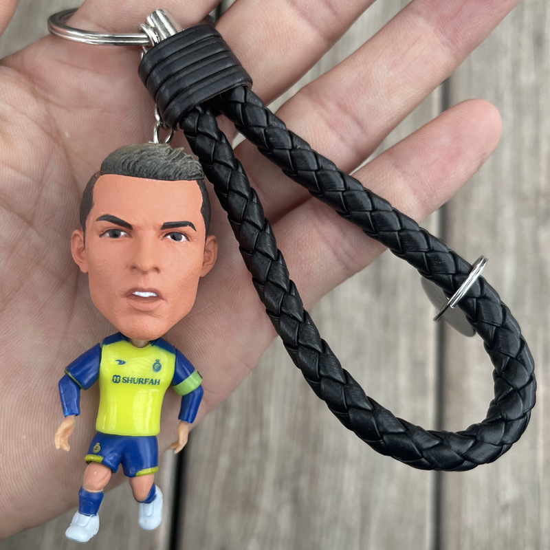 Football Gift Rodrigo Bellingham Mesia Malmbappe Salah Puppet Fans Keychain