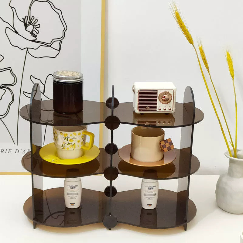 Подставка для хранения кружек из акрила, многоярусная подставка для духов, настольная подставка для ароматерапии и хранения кружек