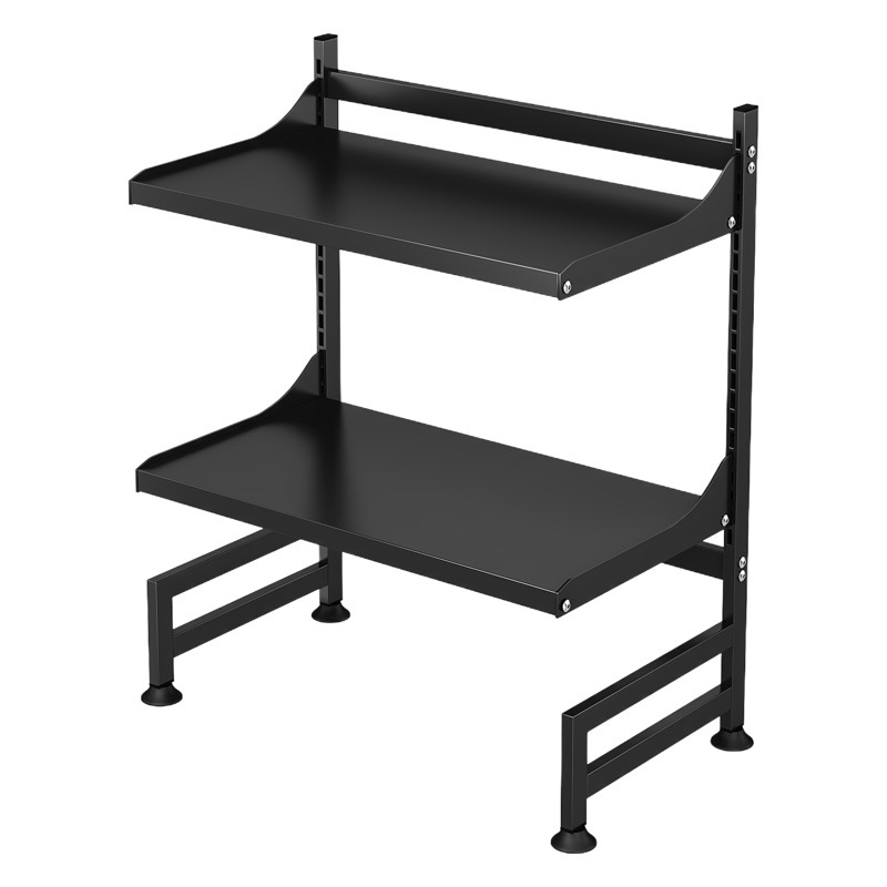 Cocina horno de microondas rack horno rack de almacenamiento de cajón multi-capa de arroz cocina rack multifuncional estante de almacenamiento ajustable