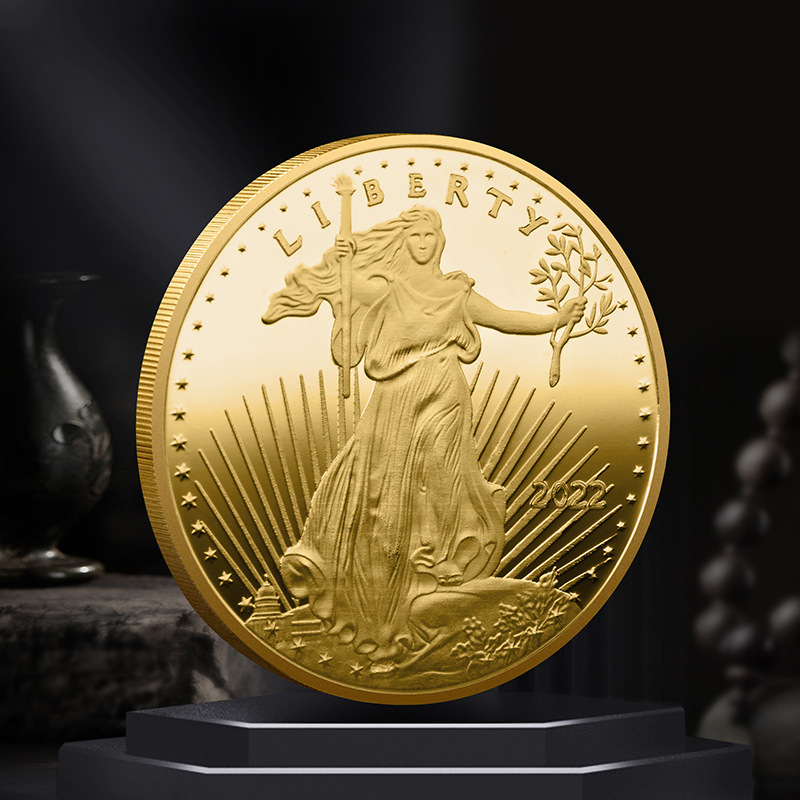 American Statue of Liberty 2017 2020-2022 commemorative coin three-dimensional relief metal foreign trade commemorative medal production