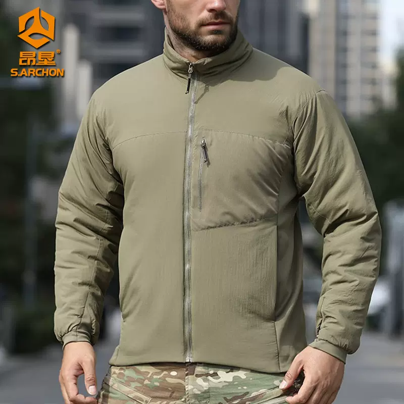昂垦户外新款秋冬战术棉服男透气防水保暖棉衣轻量化外套休闲夹克