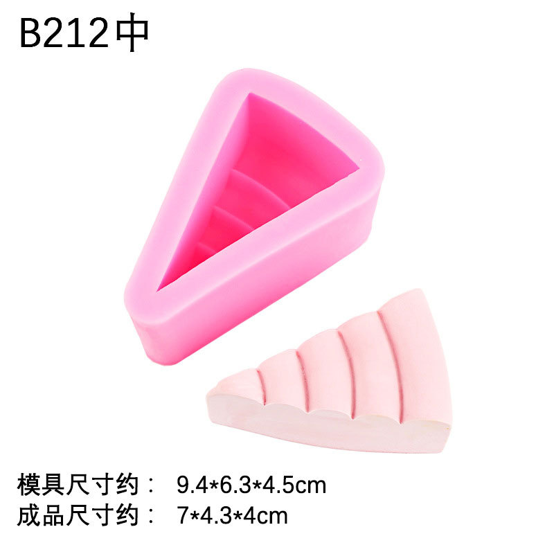 Simulación pellizco grande, medio y pequeño molde de la torta aromaterapia vela molde de silicona DIY cake yeso chocolate fondant