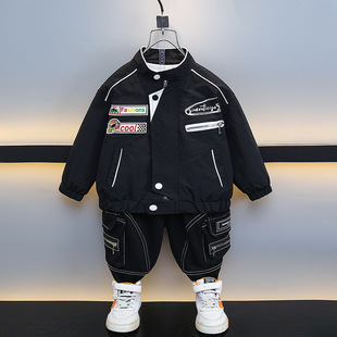 Boys' Jacket Spring and Autumn 2025 New Style Western Style Baby Cool Handsome Children's Fashionable Bogie Baseball Suit Jacket
