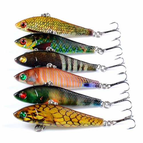 Lure bait submersible painted fake bait VIB full swimming layer bionic fish bait 6.5cm/8.5g plastic hard bait cross-border factory