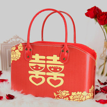 大紅色禮物盒婚禮提盒伴手禮結婚新娘創意禮品盒包裝盒禮盒空盒子