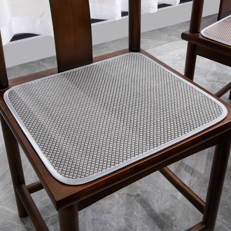 Cojín de verano cojín de taburete cojín de comedor cojín de oficina cojín de hielo silla de ratán transpirable verano chino estera de verano de seda de hielo