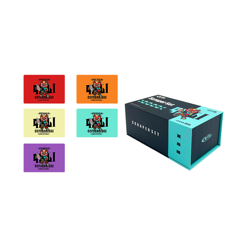 Herramienta de película de automóvil de su fuerza grueso y delgado conjunto de gradiente de cambio de color raspador conjunto de caja de tapón de película de costura de cierre spot transfronterizo image 7