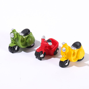 Creative Ornaments Motorcycle Mini Car Micro Landscape Decorative Ornaments Mini Resin Ornaments
