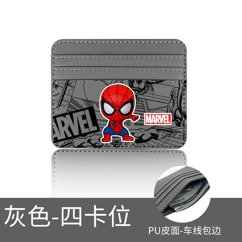 Cross-border men's short wallet, business classic, simple, multi-card slot card holder, Spider-Man design, bestseller in China, suitable for domestic use
