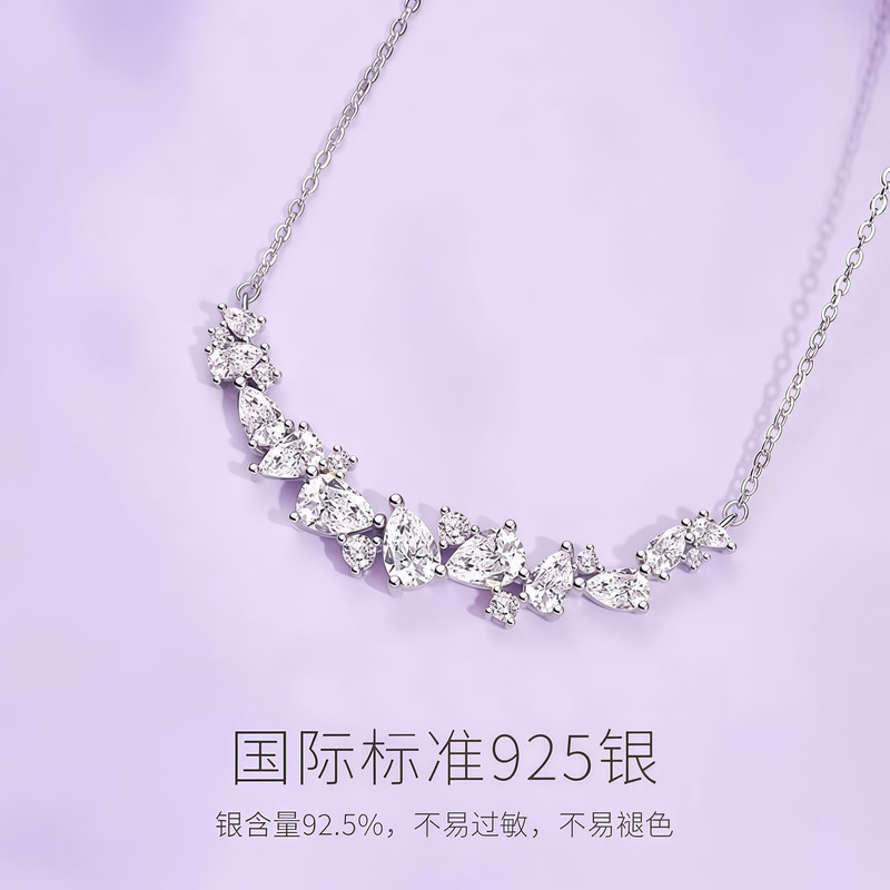 S925 スターリングシルバー藤の花スマイルブレスレットレディースファッションライトラグジュアリースタイルブレスレットインターネットセレブシンプルな気質ハンドジュエリー卸売|undefined
