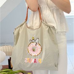 春夏刺繍キャンバスバッグボールチェーンバッグショルダーバッグレディースメッセンジャートートバッグキャンバスバッグ