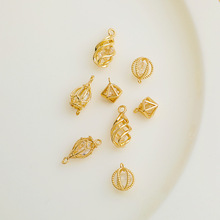 14K����ɫ�ʯˮ�ε��� �������\���Β�� �pȦ�B�\diy�ֹ����