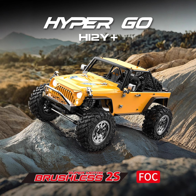 Hyper Go Mjx H12Y/H12Y+ Remote Control Car with Sensor Brushless 1/12 Large-Scale Climbing Off-Road Vehicle