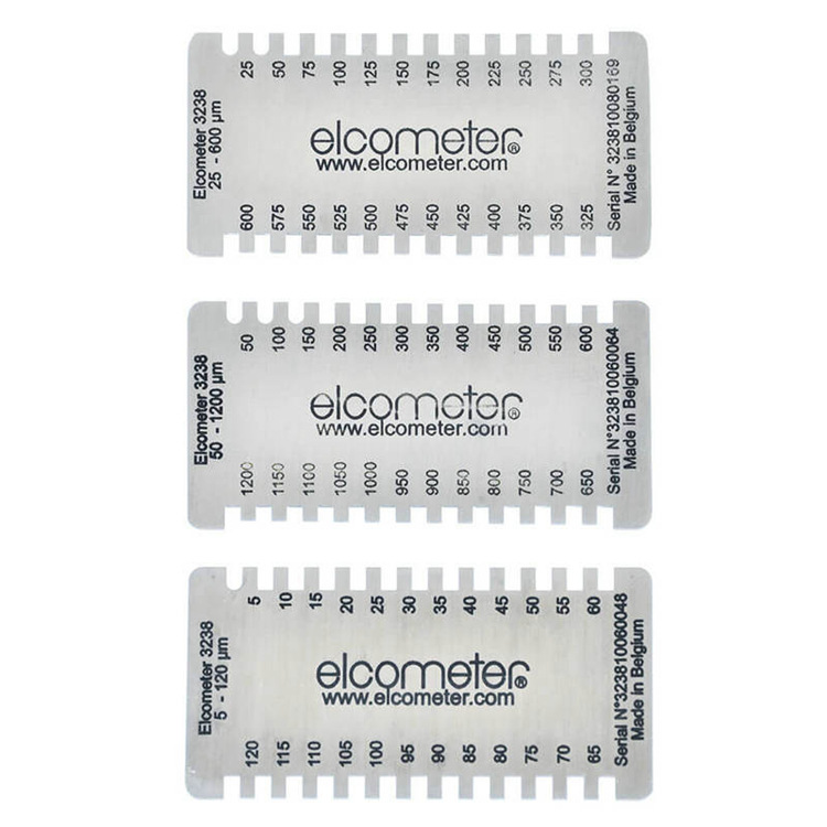 elcometer3238长边湿膜梳 3238M201/2/3不锈钢湿膜测厚仪 湿膜片