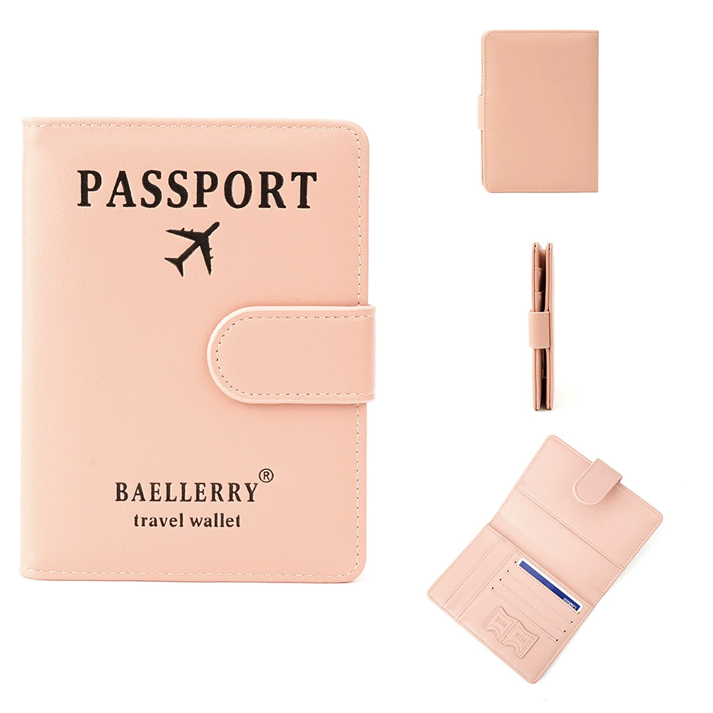 Baellerry, новый мужской и женский универсальный чехол для паспорта с RFID-меткой и антимагнитной пряжкой, для документов, проездных через границу, простой чехол для карт