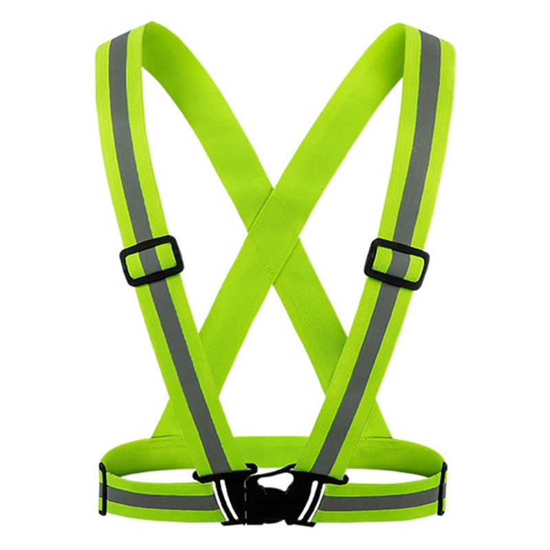 Chaleco reflectante nocturno caliente de Amazon, cinturón de chaleco, correa para el hombro, gancho ajustable, correa para el brazo elástica, correa para la pierna