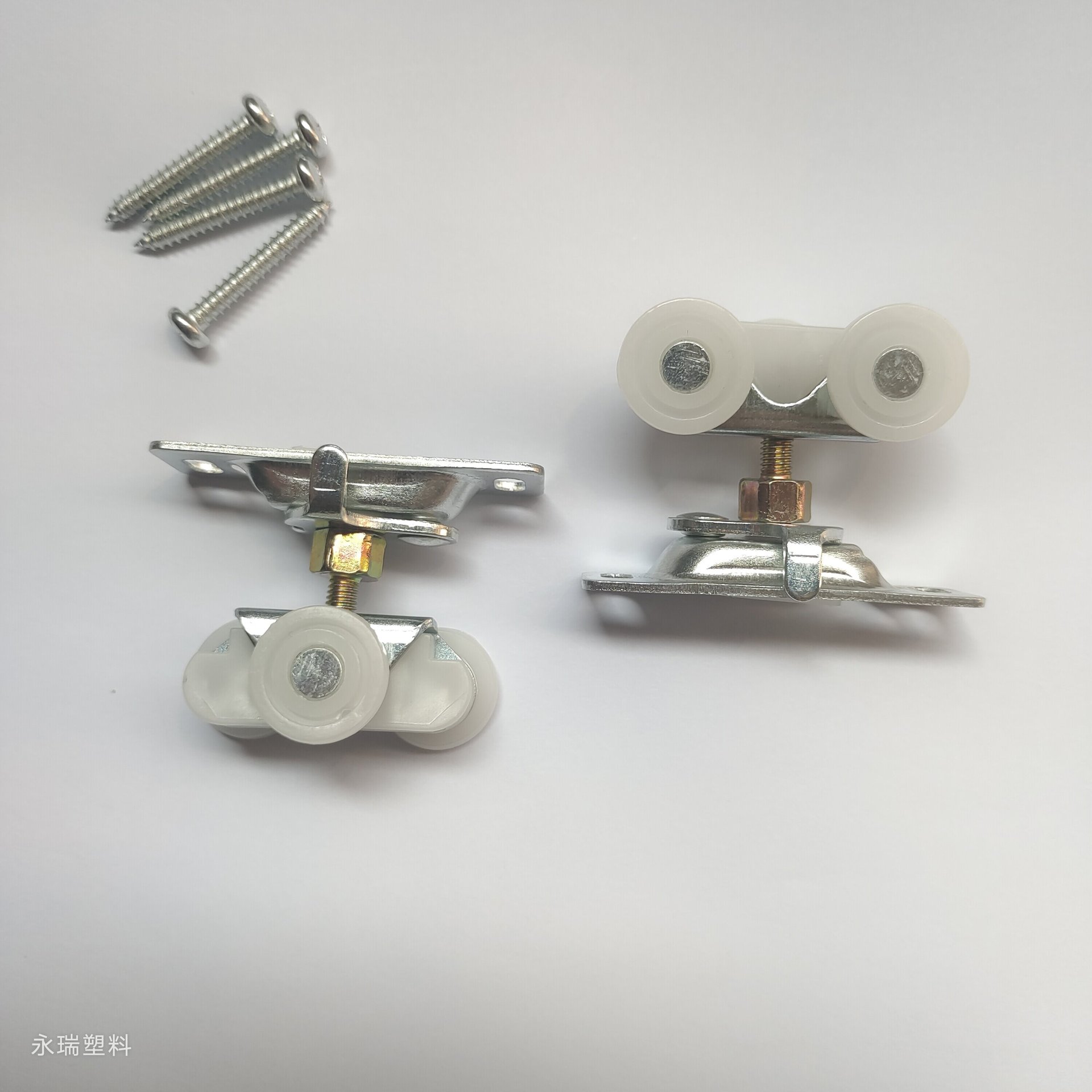 房车配件  推拉移门滚轮尼龙万向轮滑轮 吊轨隐藏轮 3轮 方便拆卸