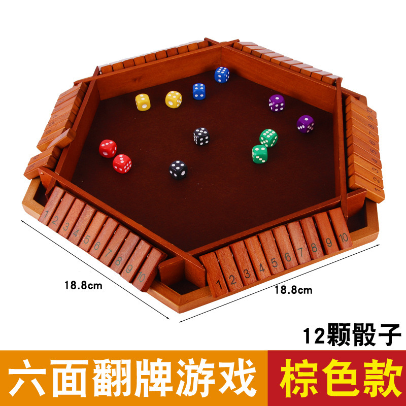 Cecpc flop digital de cuatro lados fiesta juego de mesa rompecabezas interactivo licor licor juguete de madera bebida accesorios del juego