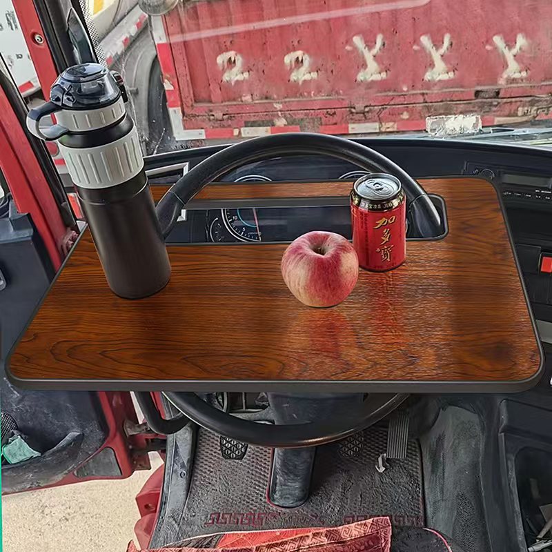 Universal Steering Wheel Table for Cars and Trucks, Portable Small Table for Eating and Working, Multifunctional Dining Table and Rest Stand