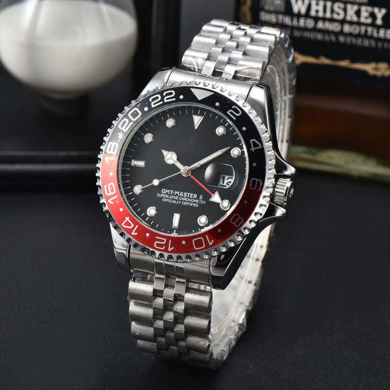 2023 foreign trade hot high quality quartz steel belt luminous labor watch manufacturers wholesale