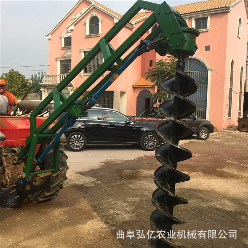 多用途螺旋钻坑机冻土层碎石层大马力打洞钻眼机可定做钻头大小