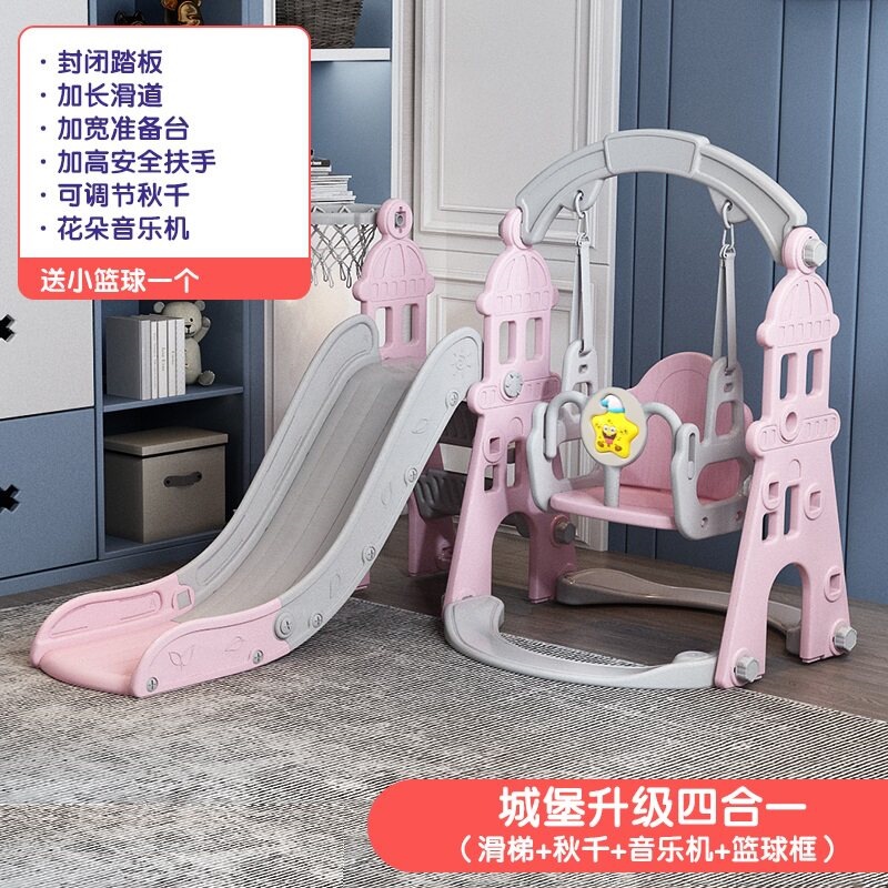 Niños en interiores y al aire libre escaleras de plástico deslizantes para niños columnas juguetes pequeños combinados para bebés