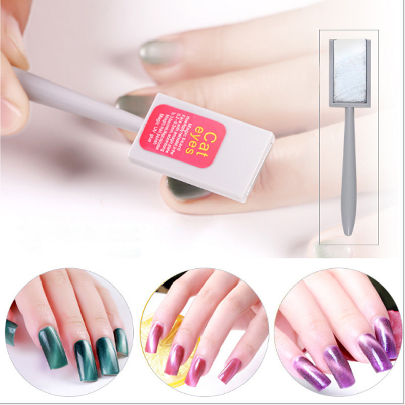 Princesa espesó el imán del ojo de gato con el pegamento del ojo de gato de QQ/el imán mágico del ojo de gato del polvo 3D del ojo de gato con la manija