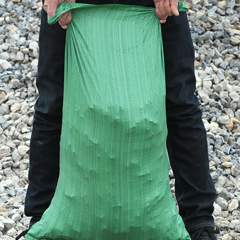 Pp bolsa tejida de plástico verde bolsa de piel de serpiente gruesa bolsa de embalaje de logística urgente bolsa de grano fabricante de sacos al por mayor