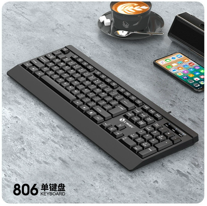 Проводная клавиатура Limei K15, одна клавиша, USB, бизнес-офисная, для ноутбука и настольного ПК, для киберспорта и бизнеса