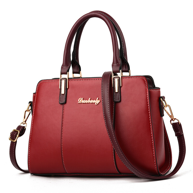 Top Handle Strap Type Handbag Bags Type Daily Occasion Women's Large Pu Leather Letter Color Block Business Square Zipper Handbag