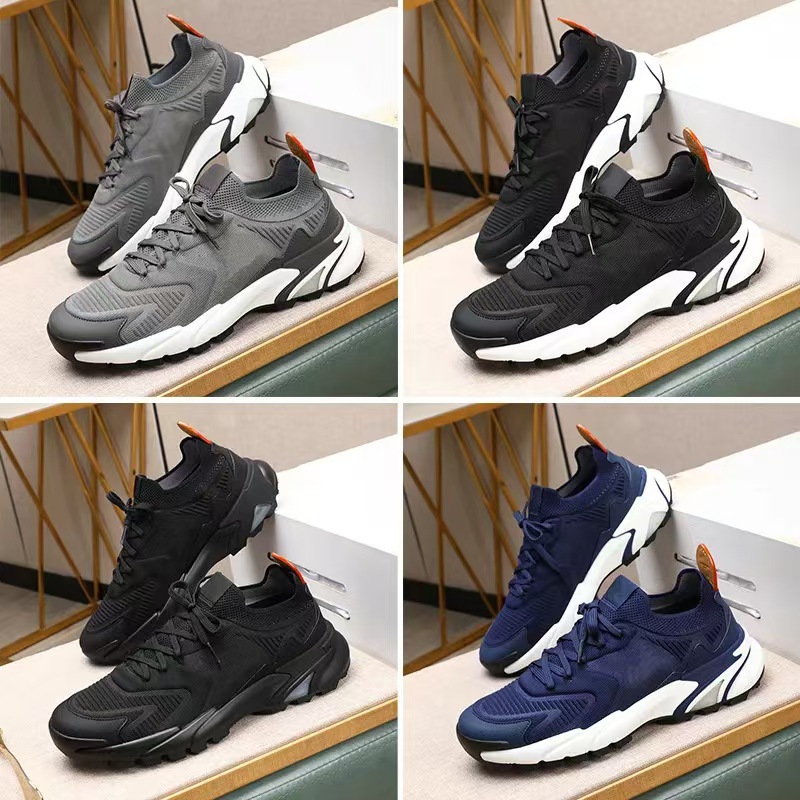Black Men's Shoes, Thick-Soled White Sneakers, Breathable Mesh Lace-Up Sneakers, Casual and Versatile, Fashionable for Spring and Autumn, Trendy for All Seasons