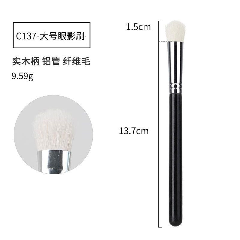 40 sets de cepillo de maquillaje negro y plateado cepillo de sombra de ojos de alta calidad cepillo de concelador cepillo de base cepillo de herramientas de maquillaje conjunto completo