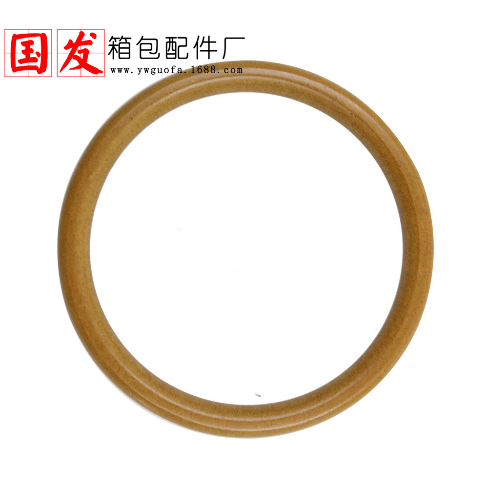 Cuenta especial: 14cm anillo redondo de madera, anillo de madera, mango redondo de mano, mango de madera, braza de mano