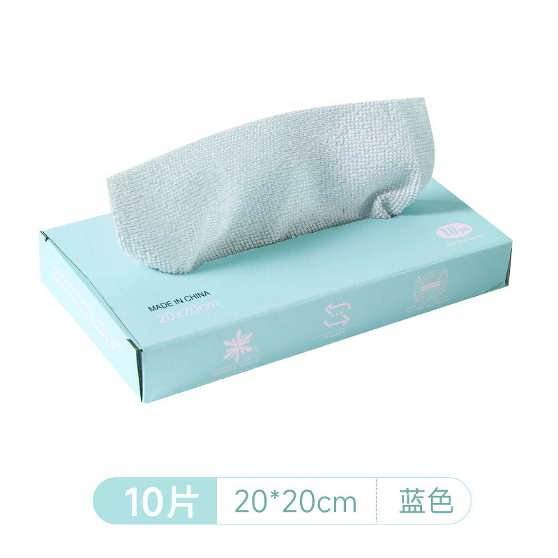 탈부착 가능한 주방걸레 10개/박스-블루