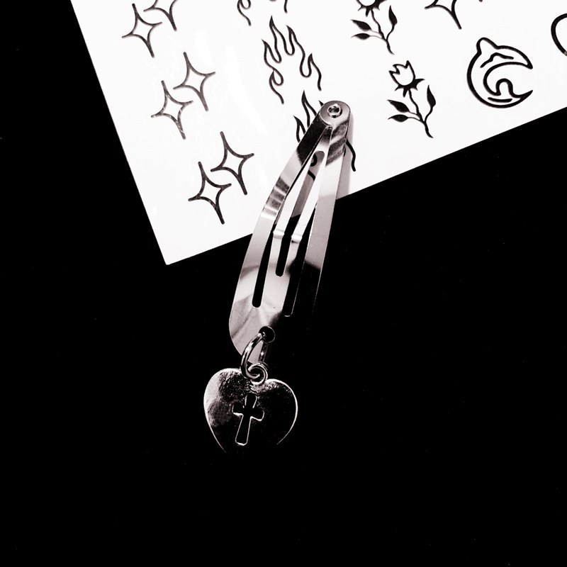 10g Weight Charm Hair Clips Hair Accessories Type 1 Piece Quantity Holiday, Street Occasion Alloy Material Cross Pattern All Seasons Season Women's Gender IG Style, Classic Style Style IG Style Classic Style Women's Cross Alloy Charm Hair Clips 9