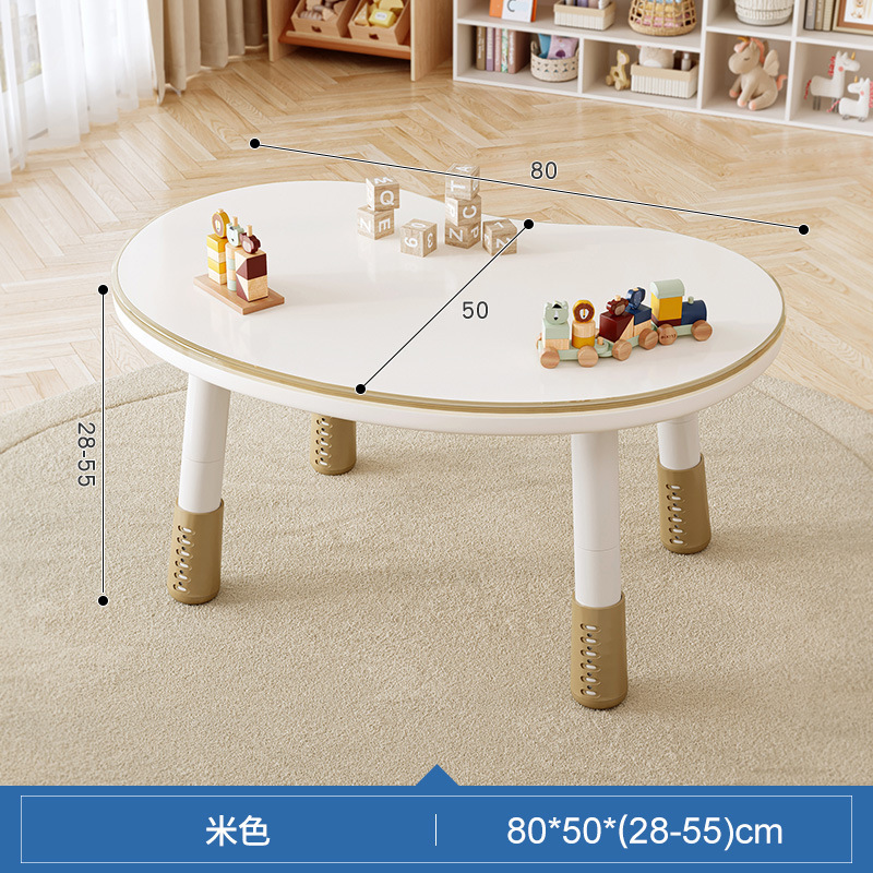 Mesa de maní Mesa de estudio para niños Escritorio de lectura Clase de arte de jardín de infantes Mesa de pintura Se puede subir y bajar para hacer una mesa pequeña hecha a mano