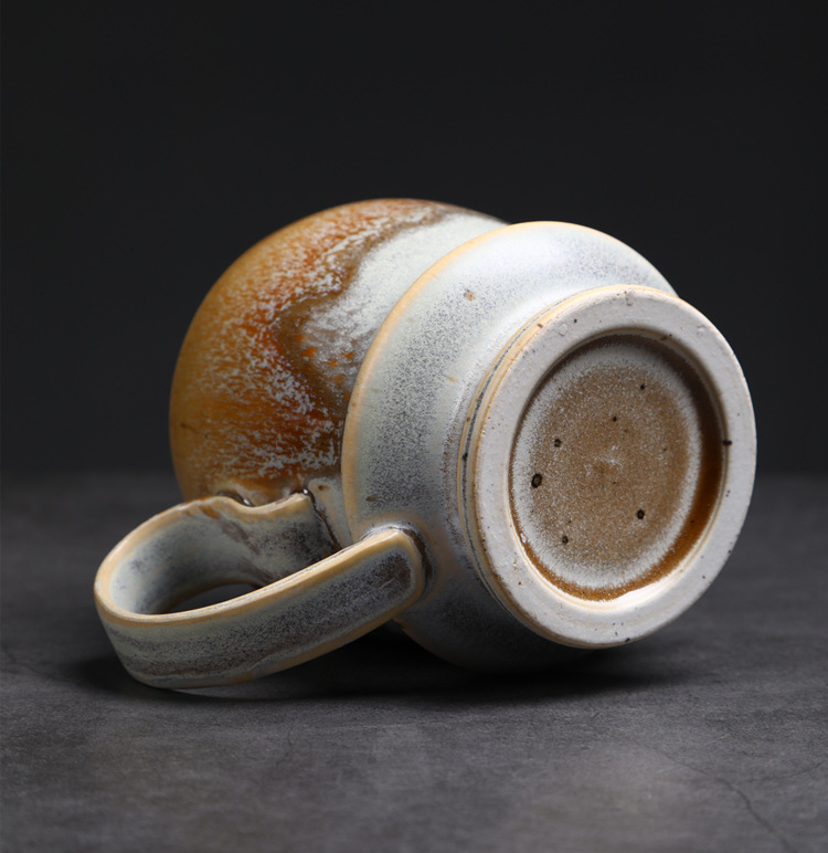 Vintage Ceramic Coffee Mug Large Capacity Kiln Fired Water Cup_voghion.com