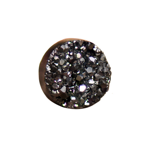 Crystal Cluster Magnet Suction Earrings Holeless Men's and Women's Street Trend Ear Clips Raw Stone Crystal Ins Trend