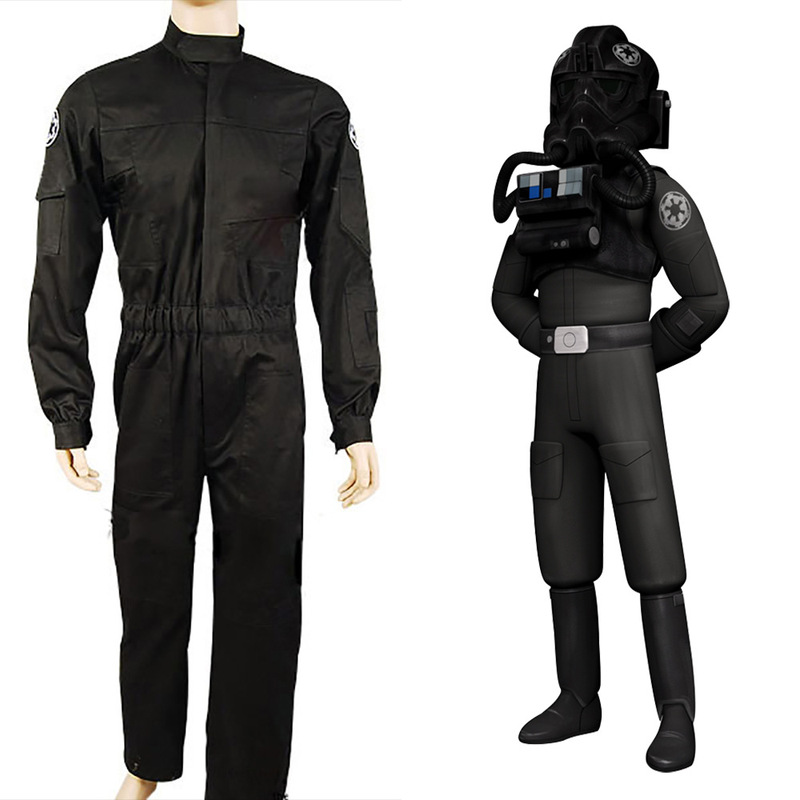 スターウォーズ帝国ネクタイ戦闘機パイロットコスプレ衣装飛行服501ユニフォーム|undefined