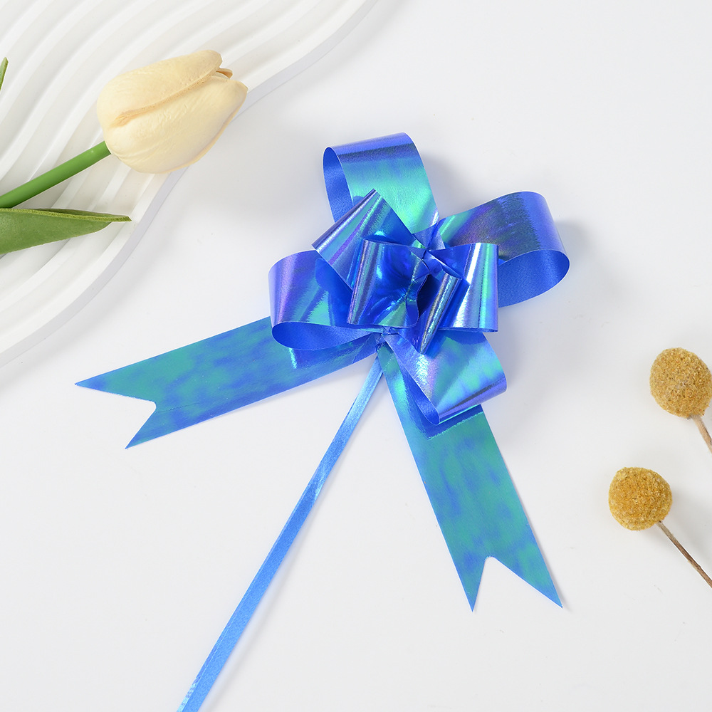 Transfronterizo 30 iris de flores de mano de Navidad decoración de fiesta arco colorido mano de flores de embalaje cinta de colores