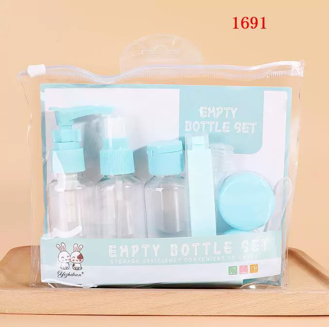 Набор распылителей для путешествий (YI ZHI LIAN) — refillable facial mist & moisturizing kit, портативный набор из 7 предметов