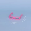Pink hollow glasses