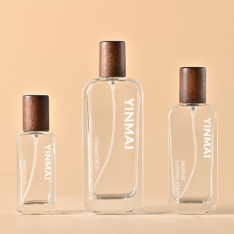 银脉现货30ml-100ml圆角扁方香水瓶 大容量喷雾瓶50ml香水分装瓶|undefined