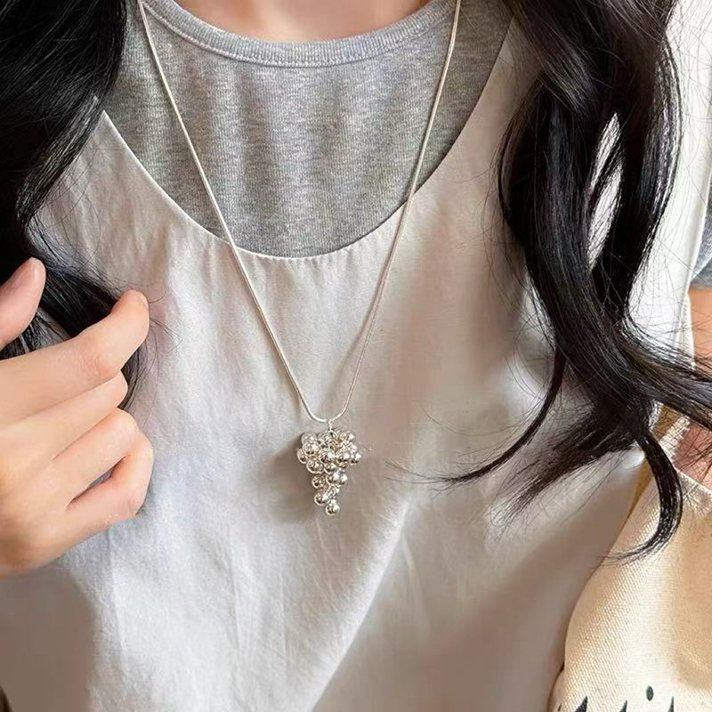 Otoño y invierno minimalistas collares colgante de goteo de Feng Shui mujeres chaqueta larga suéter cadena casual accesorios de lujo ligero