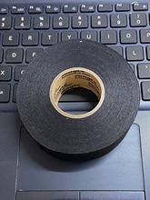 汽车线束涤纶布高粘耐高温耐磨绝缘永乐黑色布基电工胶布机舱专用