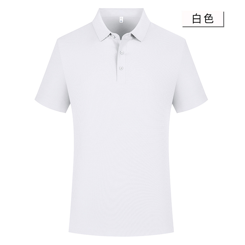 Nylon spandex adhesivo sin costuras 5A antibacteriano camisa de Polo de manga corta ropa de trabajo de verano personalizada ropa de trabajo impresa LOGOTIPO bordado